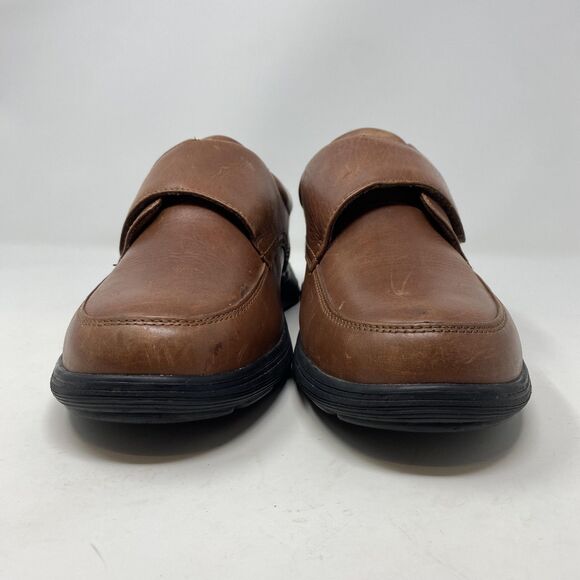 Anodyne Shoes Mens Size 8.5 Wide Brown Leather Hook Loop Walking Comfort main image 10
